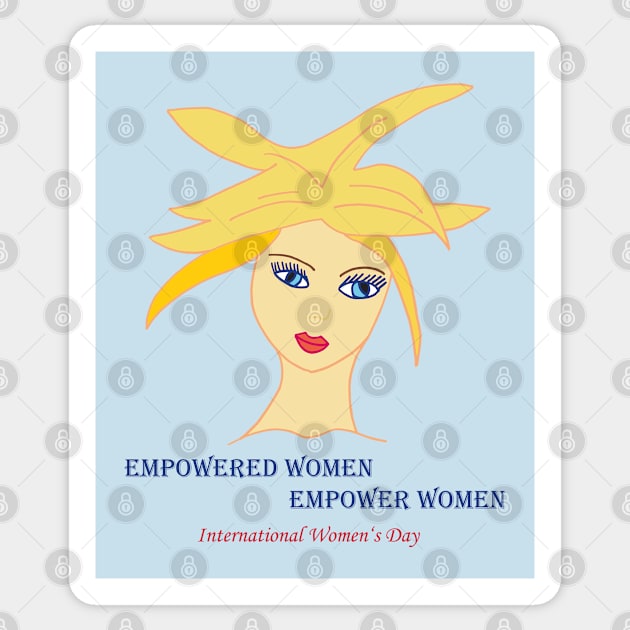 International Womens Day: Empowered Women Sticker by Anke Wonder 